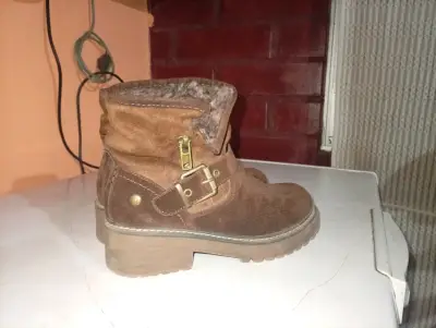 Botines de gamuza marrón - miniatura 2