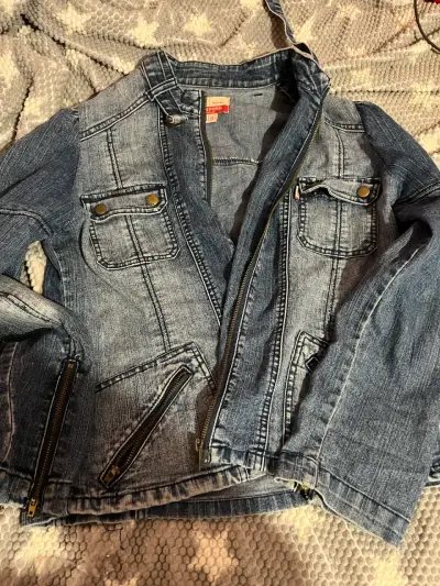 Chaqueta de mezclilla azul - miniatura 1