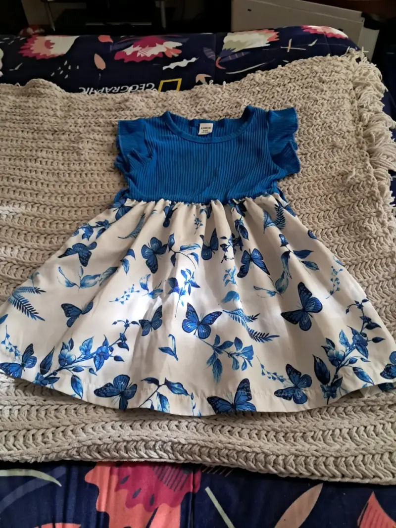 Vestido floral para niña - 3