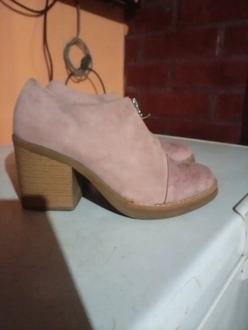 Zapatos mujer rosa tacón alto - 1