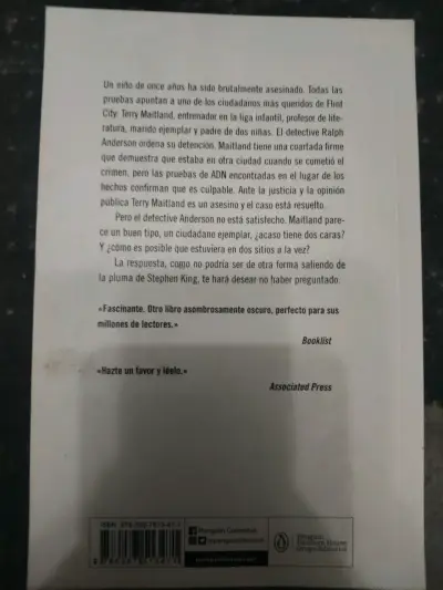 Libro El Visitante Stephen King - miniatura 2