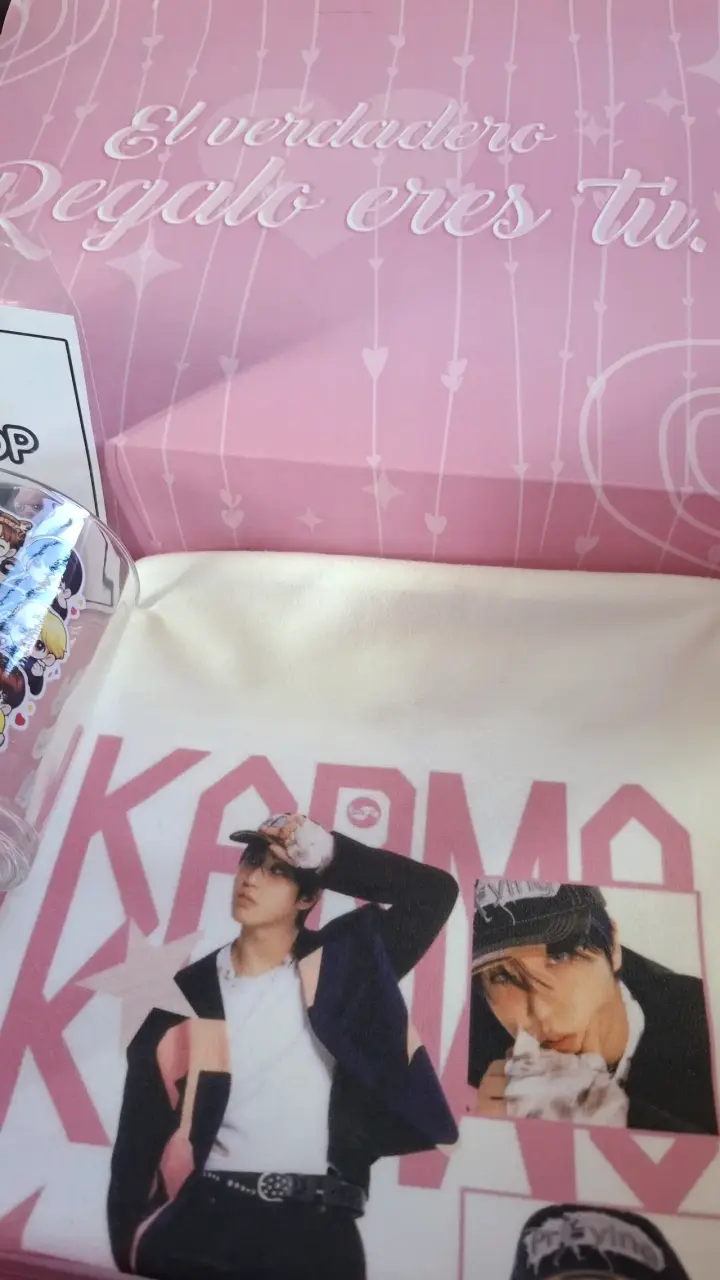 Set de K-pop con productos de Stray Kids ,