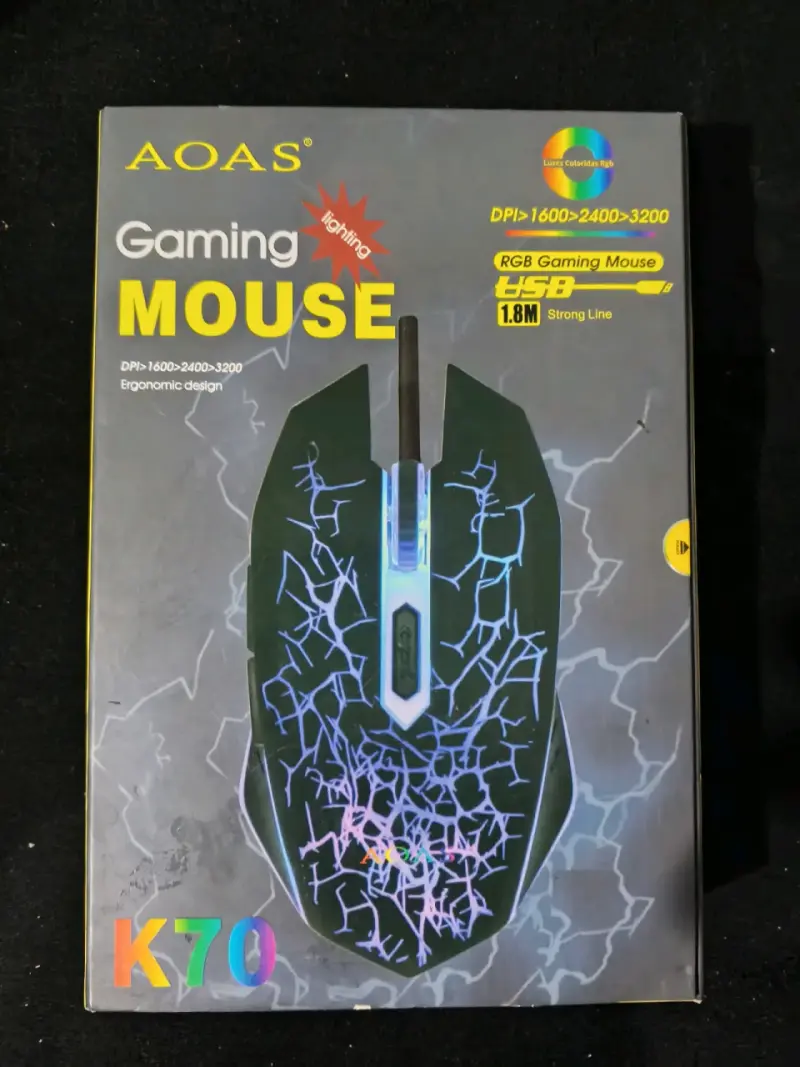 Mouse Gamer AOAS K70 RGB - 1