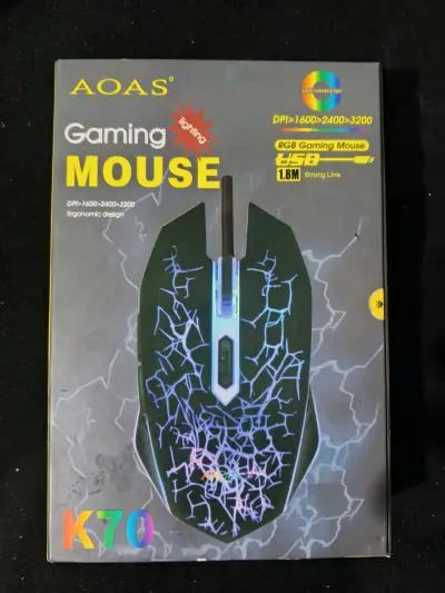 Mouse Gamer AOAS K70 RGB - miniatura 1