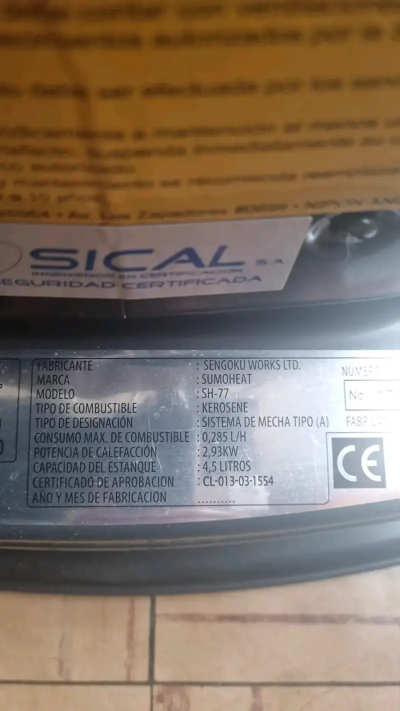 Estufa a Convección Sumoheat SH-77 - 6