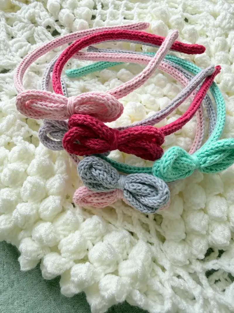Cintillo tejido multicolor - niña - 4