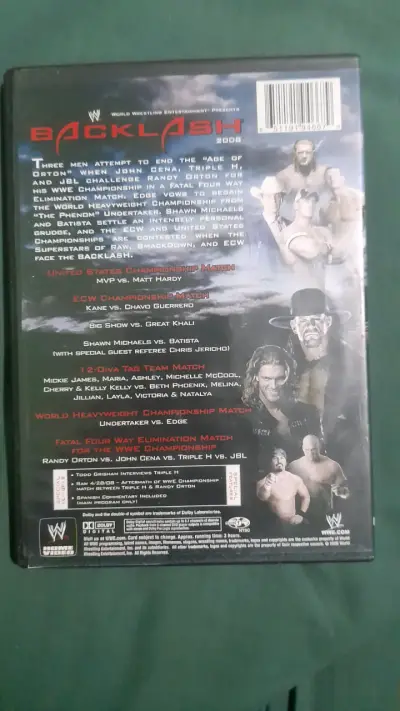 DVD WWE Backlash 2008 - miniatura 4