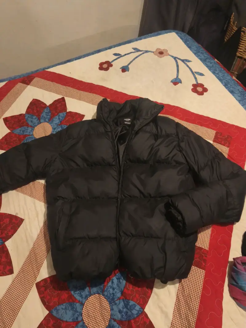 Chaqueta puffer negra - 1