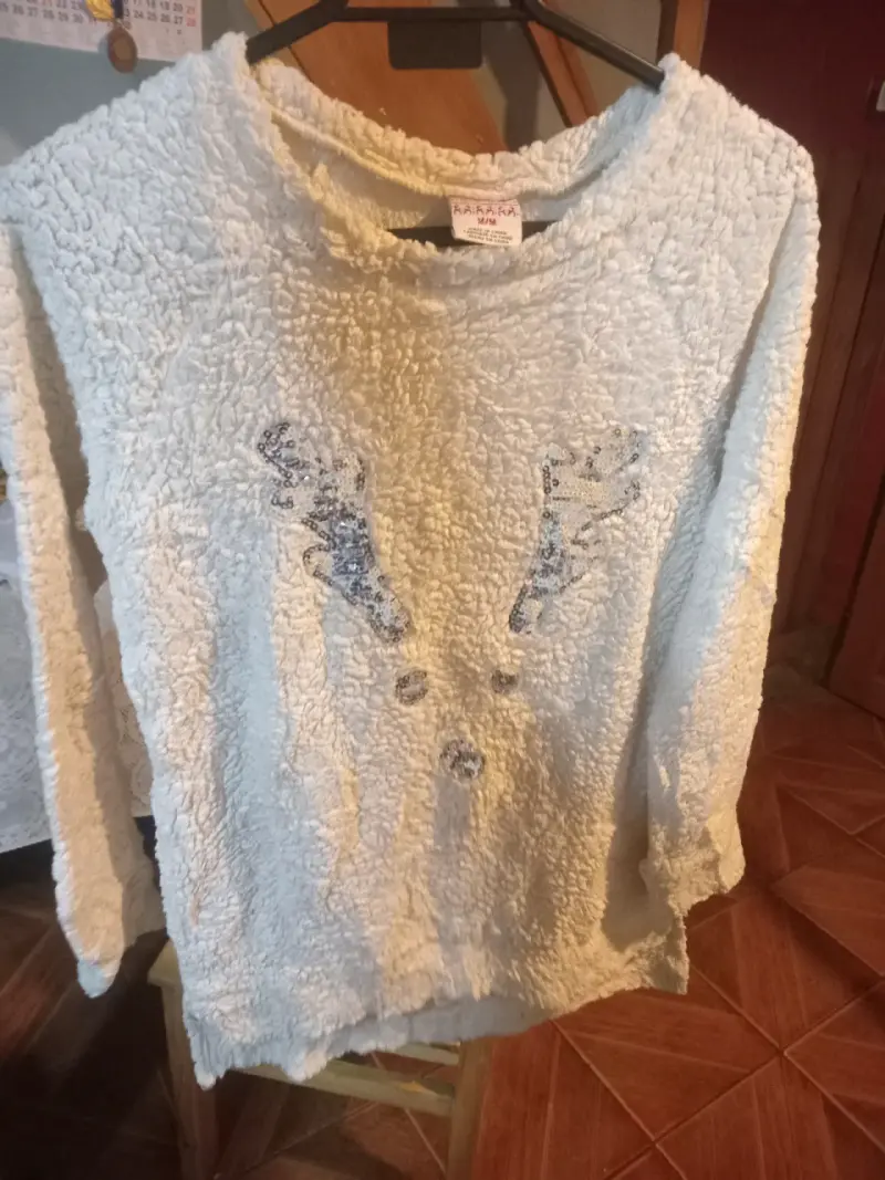 Jersey blanco con lentejuelas - 2