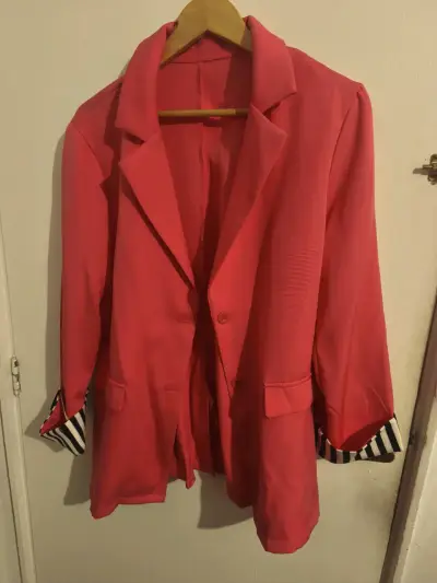 Blazer Fuxia con rayas - miniatura 1