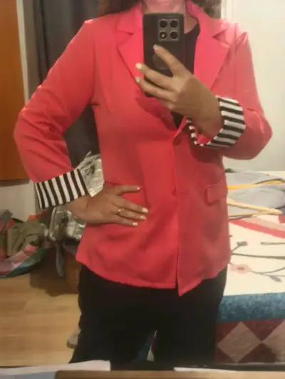 Blazer Fuxia con rayas - miniatura 3