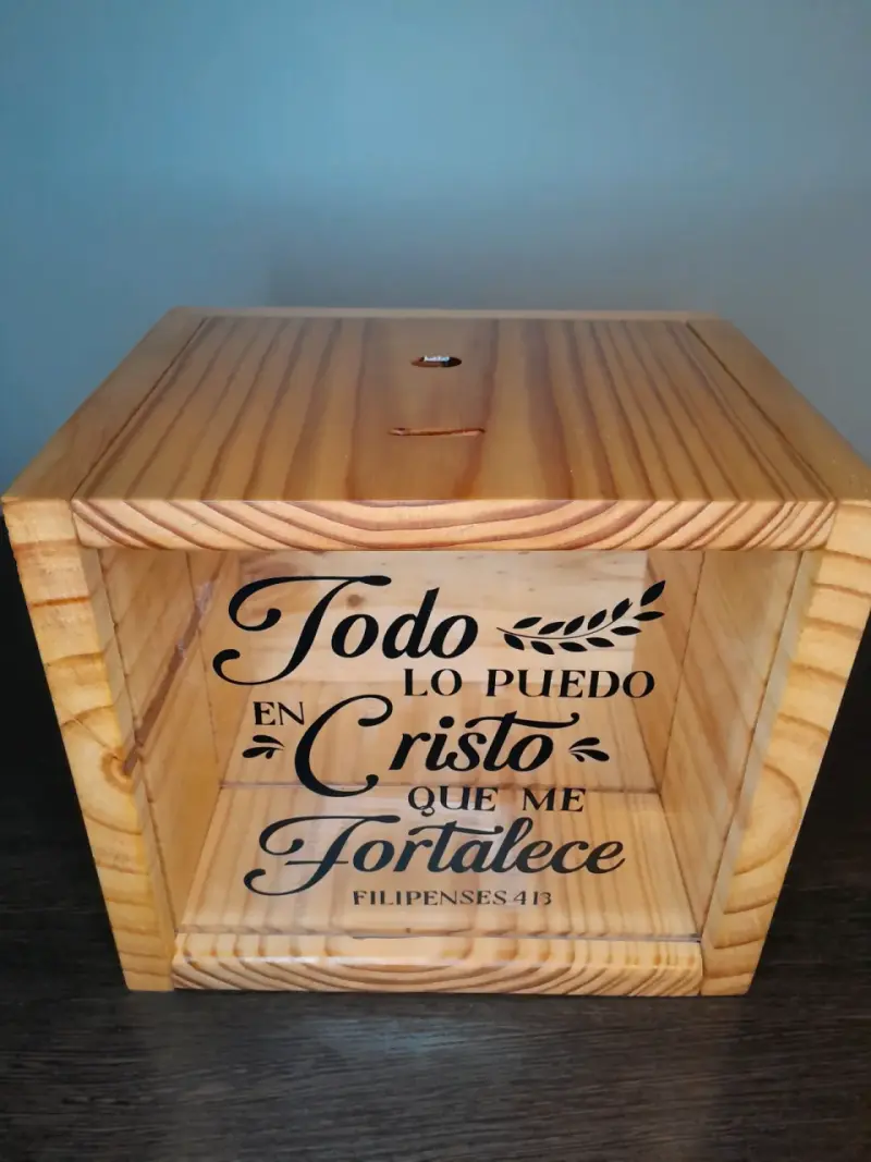 Alcancía de madera - 3