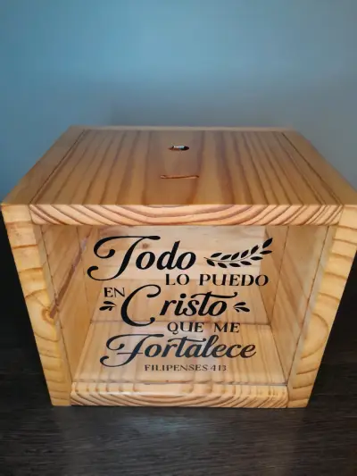 Alcancía de madera - miniatura 3