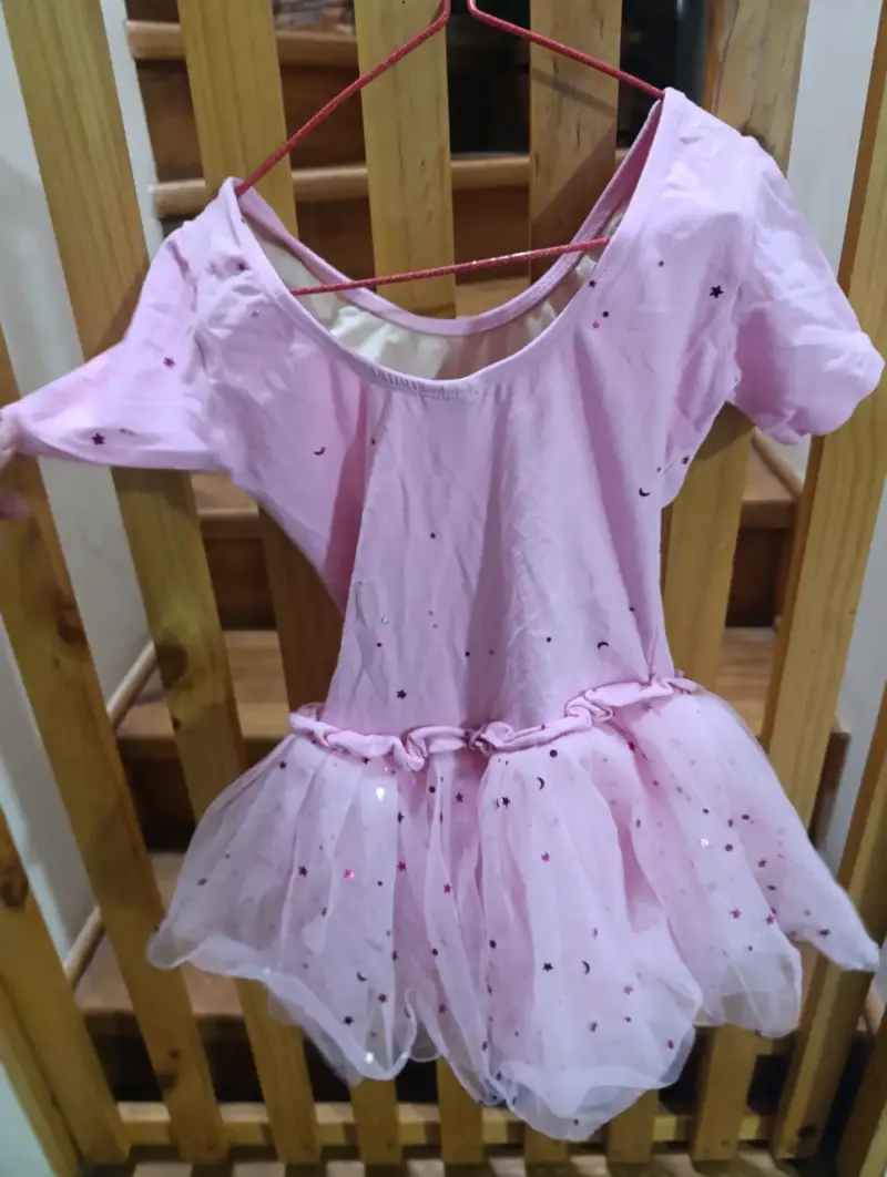 Vestido de baile de ballet rosa - 3