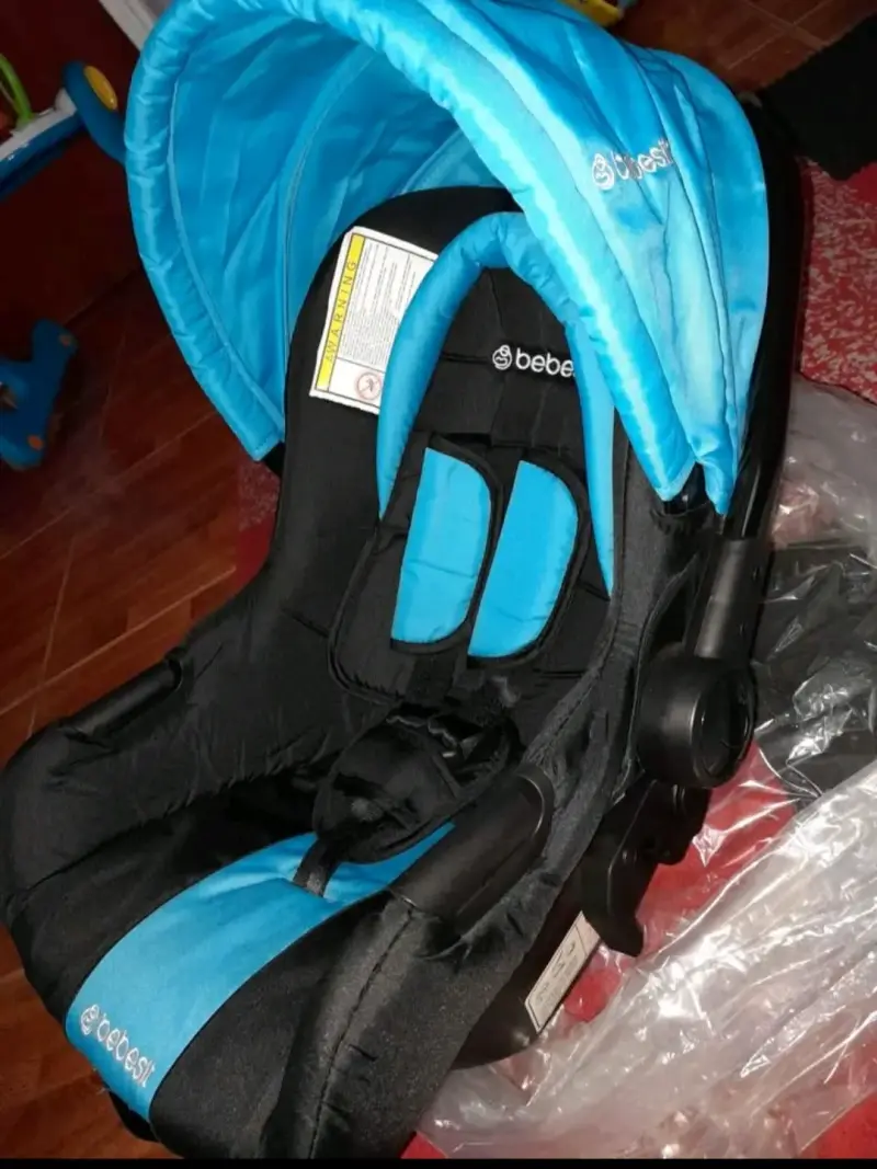Silla de auto para bebé Bebesit azul - 2