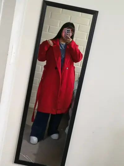 Abrigo rojo largo Zebra XL - XXL - miniatura 1