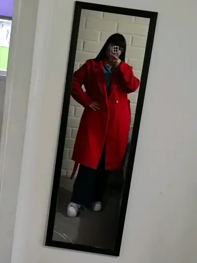Abrigo rojo largo Zebra XL - XXL - miniatura 3