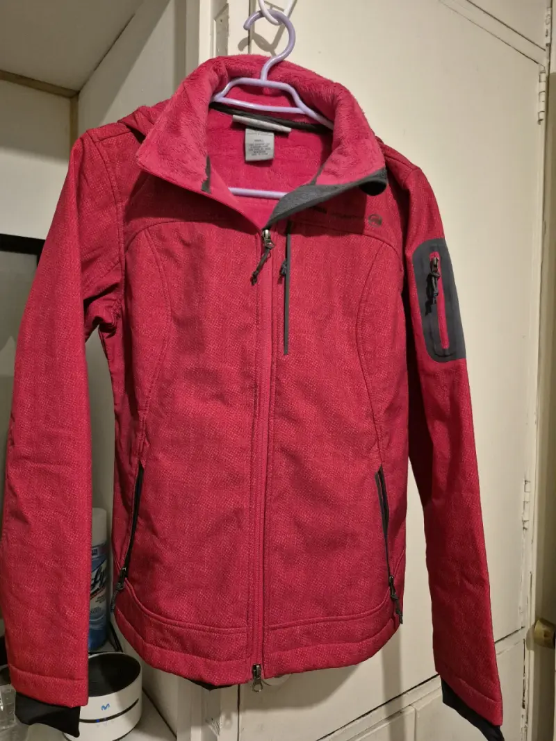 Chaqueta roja outdoor mujer - 1