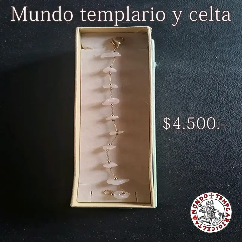 Pulsera piedras rosas