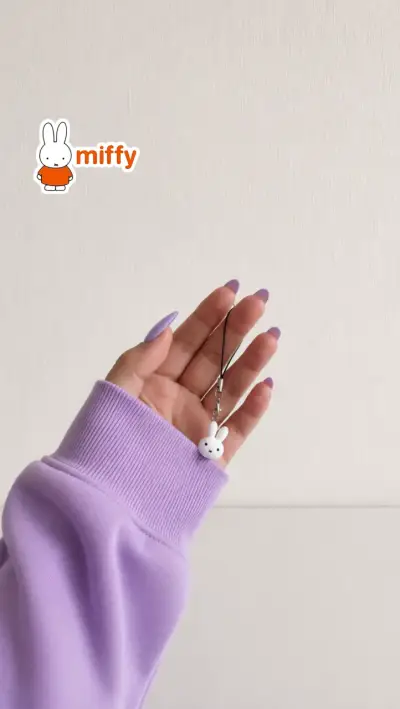 Colgante celular Miffy blanco - miniatura 2