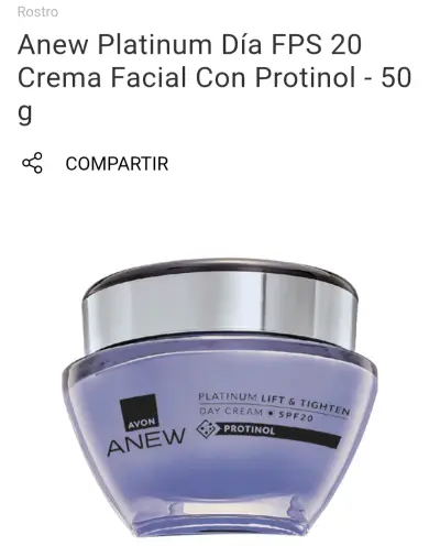 Crema facial Anew Platinum Día FPS 20 - miniatura 1