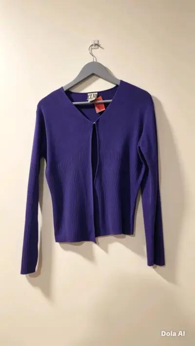 Suéter morado de punto talla M - miniatura 2