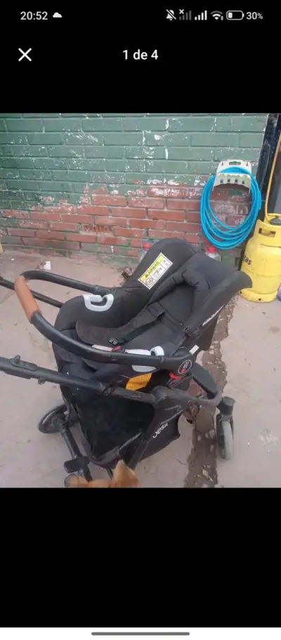 Coche para bebé negro - miniatura 1