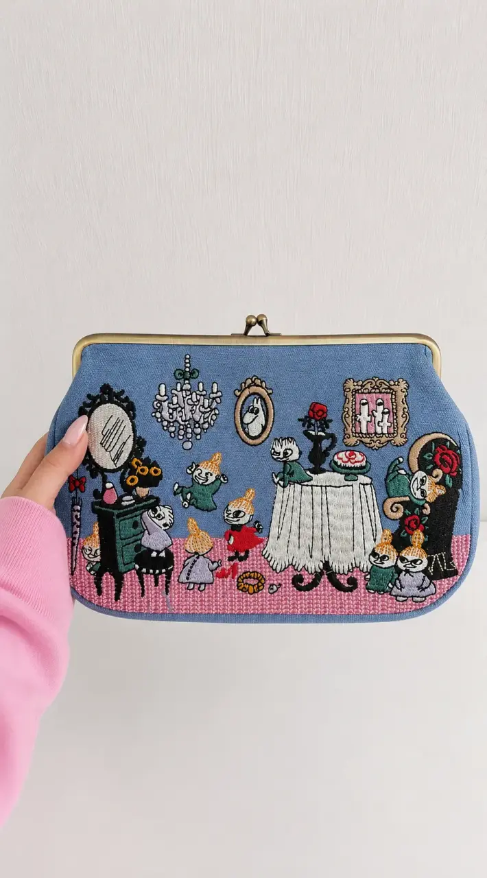 Cartera bordada moomin - 1