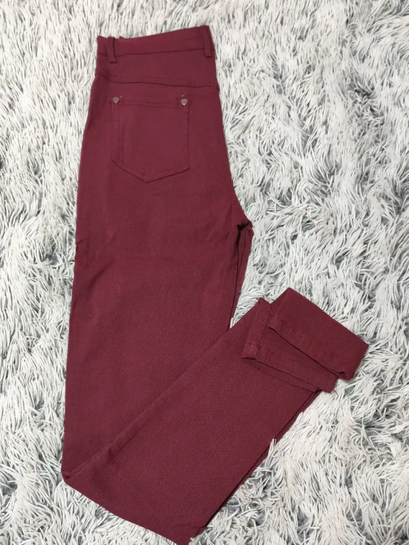 Pantalones burdeos clásicos - 1