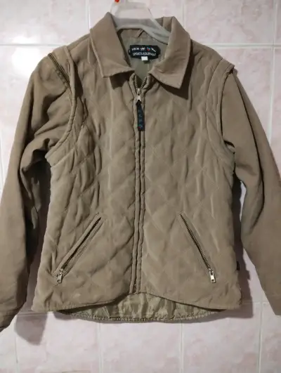 Chaqueta beige acolchada - miniatura 1