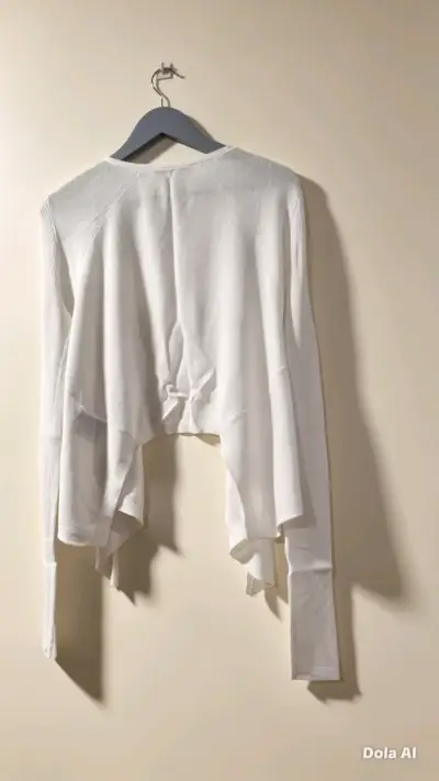 Cardigan blanco básico M - miniatura 3