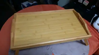 Mesa bandeja de bambú - miniatura 2