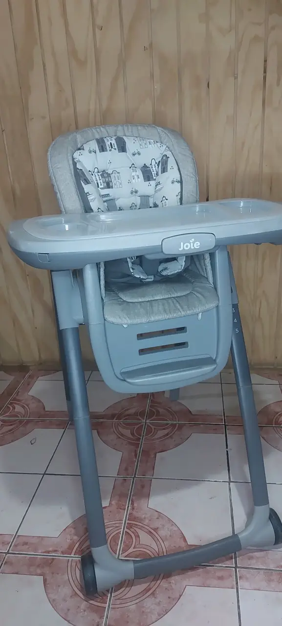 Silla de comer infantil gris joie - 4