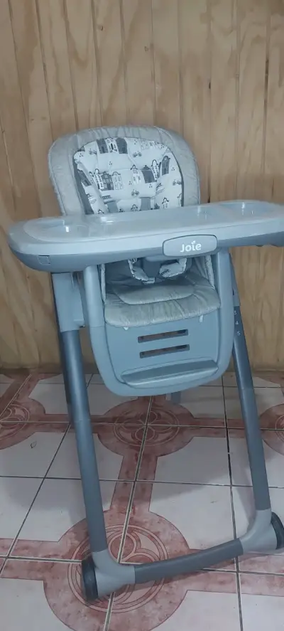 Silla de comer infantil gris joie - miniatura 4