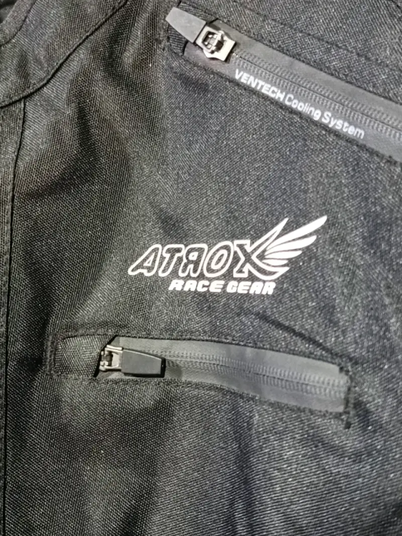 Chaqueta motociclista negra Atrox Race Gear - 5
