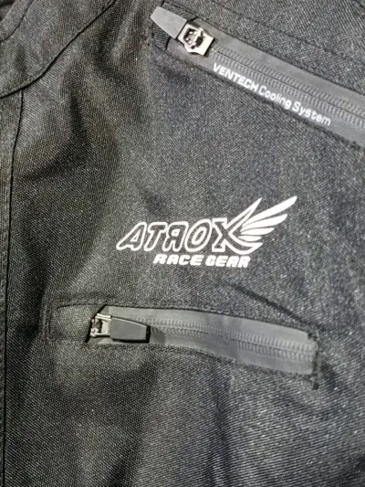 Chaqueta motociclista negra Atrox Race Gear - miniatura 5
