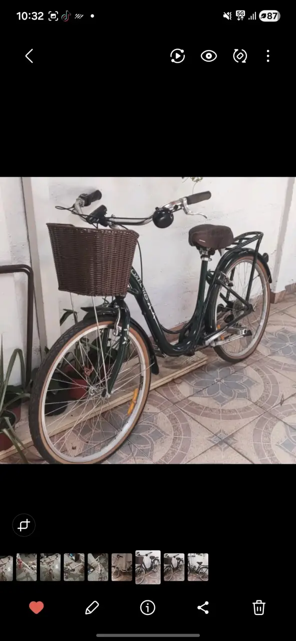Bicicleta urbana con canasto - 1