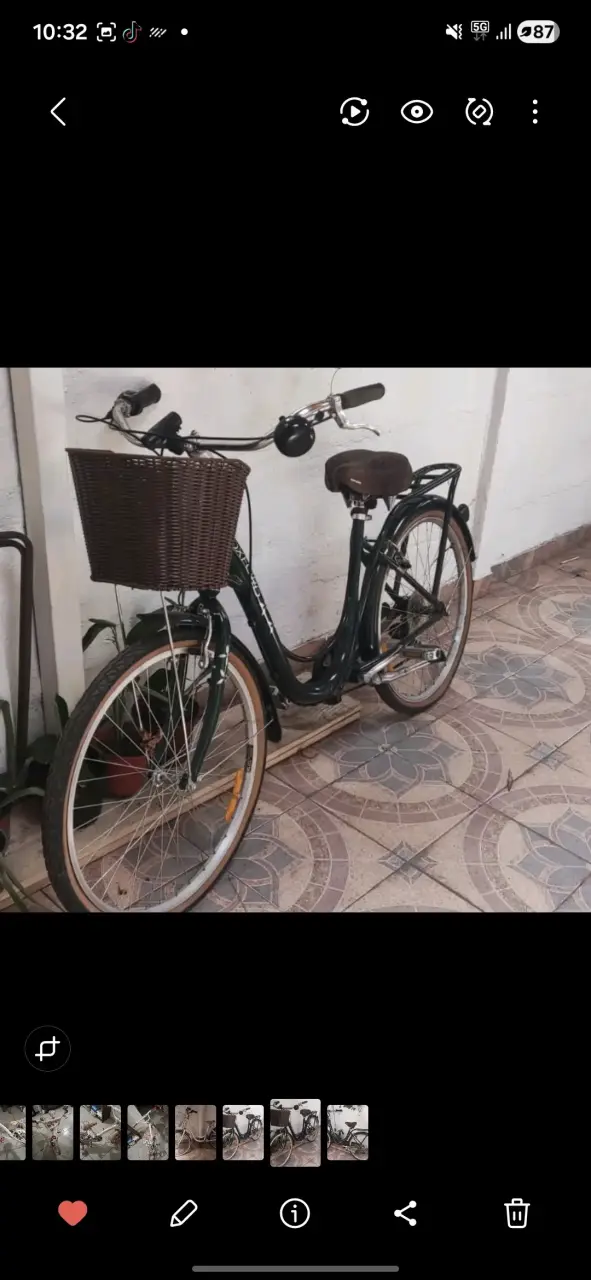 Bicicleta urbana con canasto - 3