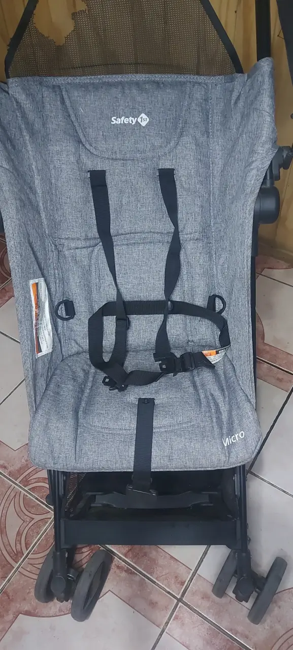 Coche paragua negro plegable - 5