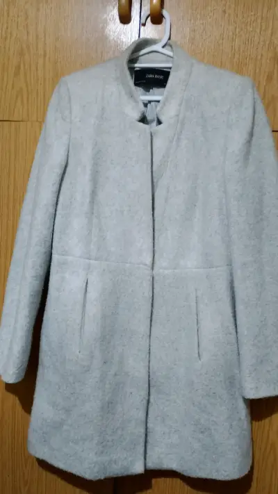 Abrigo gris Zara Basic - miniatura 1
