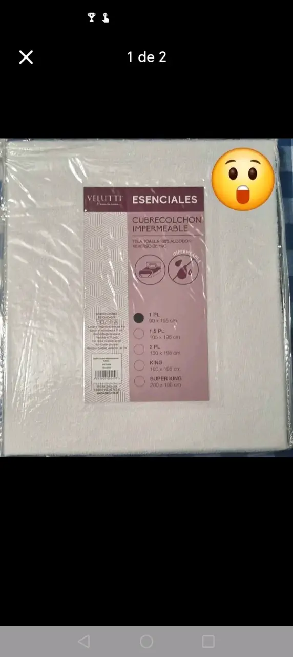 Cubrecolchón impermeable 1 plaza