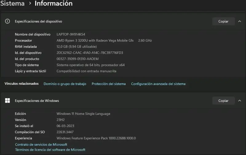 Laptop Acer A515-43 24 GB RAM AMD 3 (CONVERSABLE) - 6