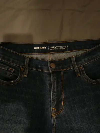Jeans azul oscuro Old Navy - miniatura 4