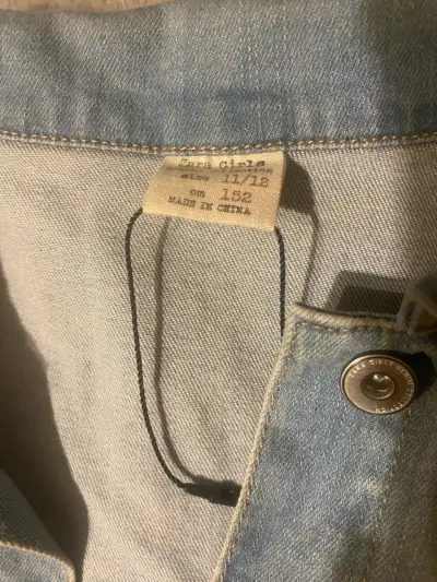 Chaleco de mezclilla sin mangas, Zara Girls - miniatura 3
