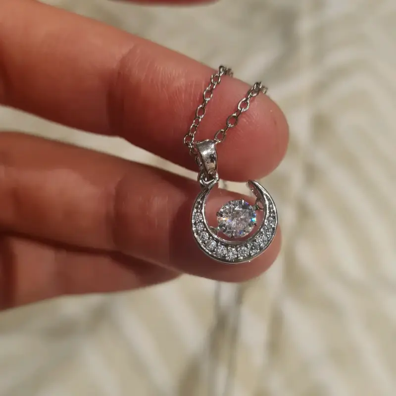 Colgante de plata con cristal - 1