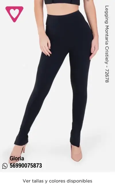 Leggings térmicos negros con abertura - miniatura 3