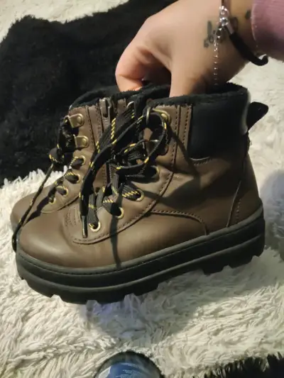 Botas de cuero marrón - miniatura 1