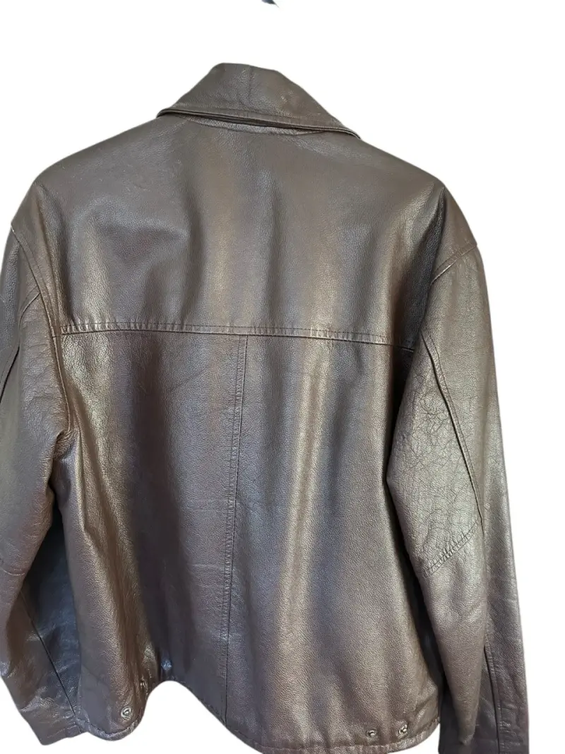 Chaqueta de cuero marrón Jack & Jones - 2