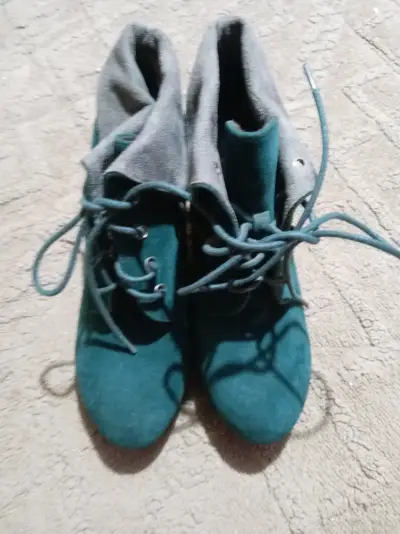 Botines mujer verde y gris - miniatura 3