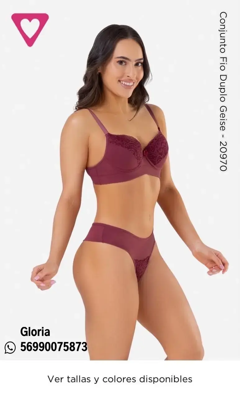Conjunto lencería rosado - 2